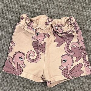 Dear Sophie Pink Seahorse Print Shorts, size 98/104 or 3T